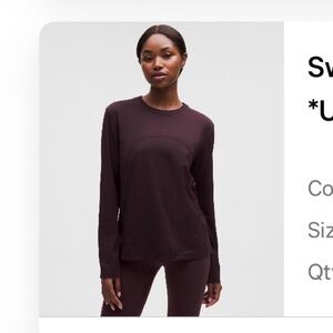 Women’s Swiftly Long-Sleeve Crew Neck Shirt - Plum